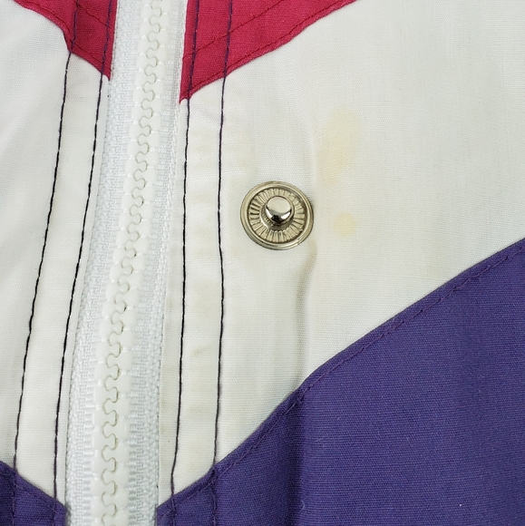 Andy John's Vintage Coat Jacket XL Purple White - Picture 5 of 8
